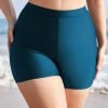 Plain Elastic Waist Swim Shorts