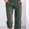 2a2c5c2084942e94250eebb9b2e3bb15-1 Women's Casual Summer Linen Pants High Waisted Loose Yoga Sweatpants Crop Pants with Pockets