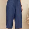 Loose Casual Plain Pants