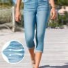 Loose Denim Casual Plain Jeans