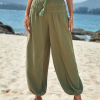 Simple Plain Scramble Loose Pants