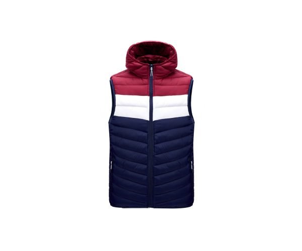 O1CN01syYE5V1aQtdSvl4gZ_2212029483325-0-cib-3.jpg Color-blocked padded vest with a hat, short style, and added cotton.