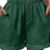 Women's Wide Leg Shorts Faux Linen Black White Wine Fashion Casual Weekend Side Pockets Short Comfort Plain S M L XL 2XL