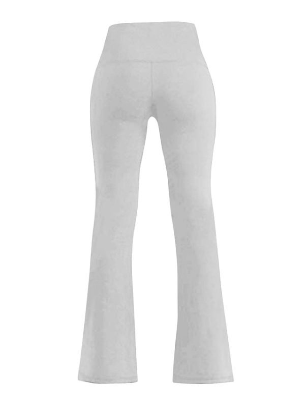 Women's Wide Leg Flared Pants Pants Trousers Black Pink Red Fashion Casual Daily Wide Leg Full Length Comfort Plain S M L XL
